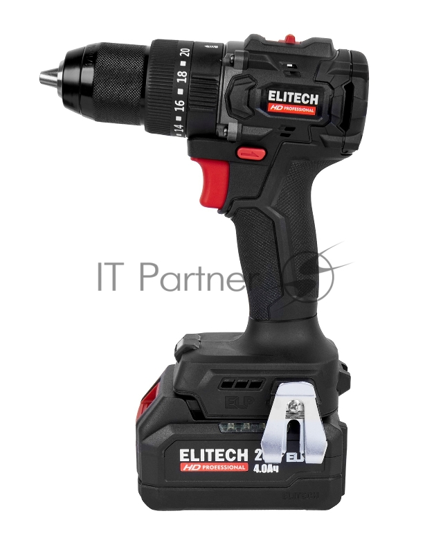 Дрель-шуруповерт Elitech CD 20ISL2 (E2201.041.02) 80Вт аккум. патрон:быстрозажимной (кейс в комплекте) (205723)