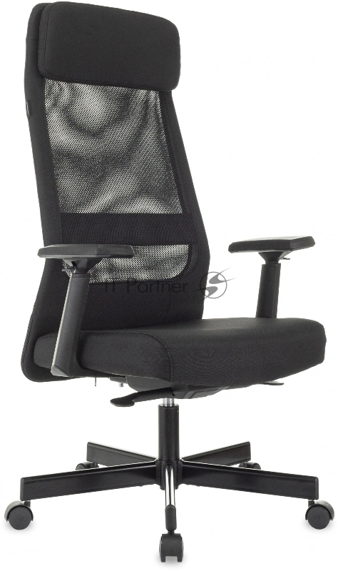 Кресло руководителя Бюрократ T-995 черный TW-01 сетка/ткань крестов. металл черный