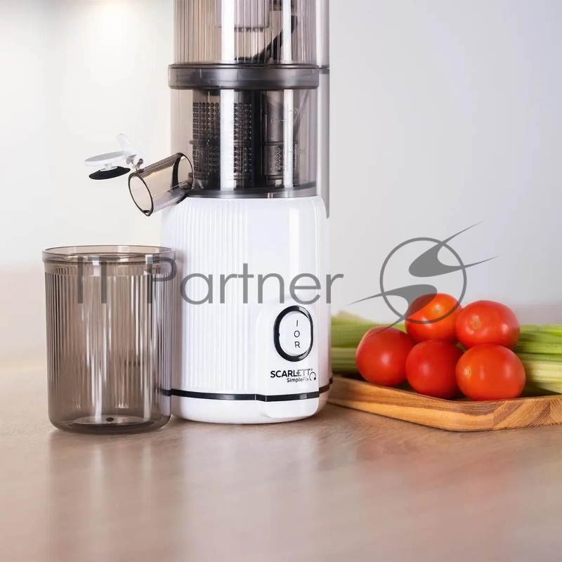 Соковыжималка шнековая Scarlett SC-JE50S63 400Вт рез.сок.:600мл. белый