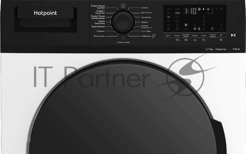 Стирально-сушильная машина Hotpoint WDS 7448 C7S VBW белый, загр. фронтальная макс.: 7 кг 1400 об/мин класс: А