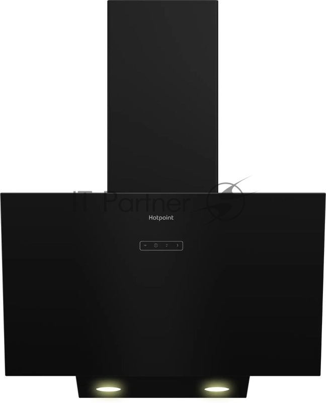 Вытяжка каминная Hotpoint HPHV 63LT BL, кнопочное управление, Черный
