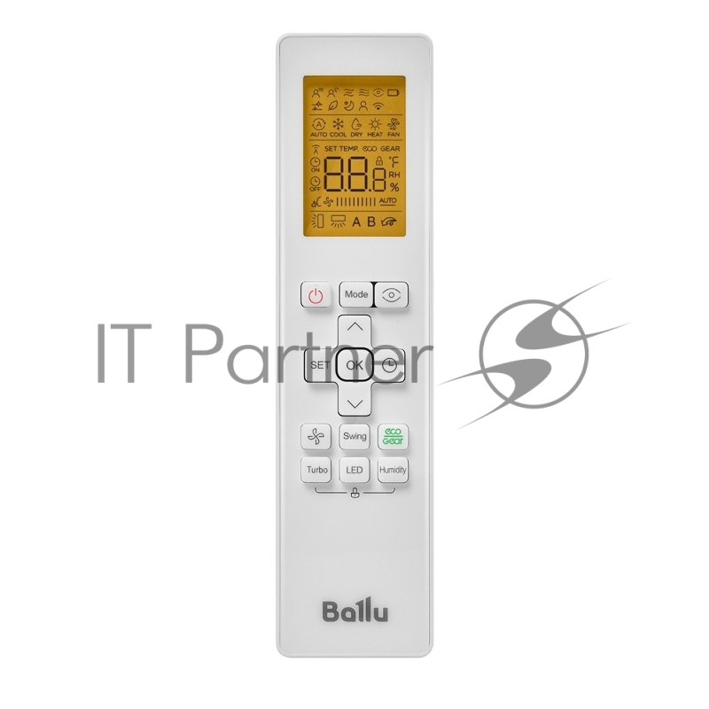 Блок внутренний сплит-системы Ballu Ice Peak DC BSPKI/in-13HN8_V4 инвертор, 13000 BTU, 37 м², 19 дБ, охлаждение, обогрев, осушение, белый