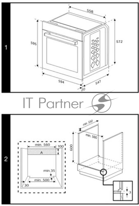 Электрический духовой шкаф Beko BBIM13301B, черный