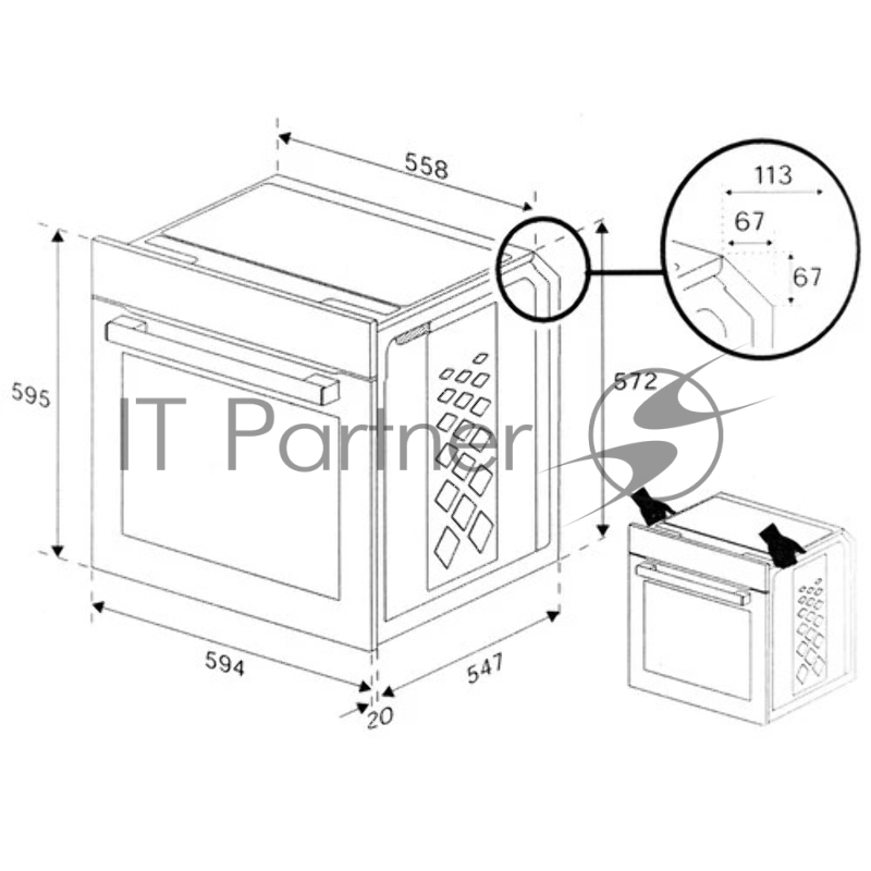Электрический духовой шкаф Beko BBIM13301B, черный