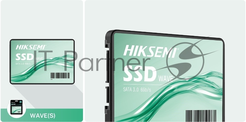 Твердотельный накопитель SSD HIKSEMI Wave(S) 120Gb HS-SSD-WAVE(S) 120G 2.5 (SATA3, up to 460/360MBs, 3D NAND, 40TBW)