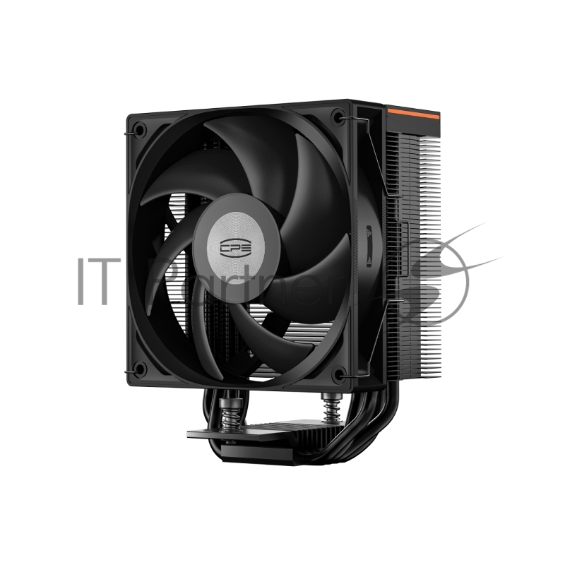 Кулер для процессора PCCooler RT400 Digital BK (230W, 4-pin PWM, LED temp., 152mm, Al/Cu, 4x6mm, 1x120mm, 73.32CFM, 34.9dBA, 2200RPM, S: 1851/1700/1200/115X, AM5/AM4, black)