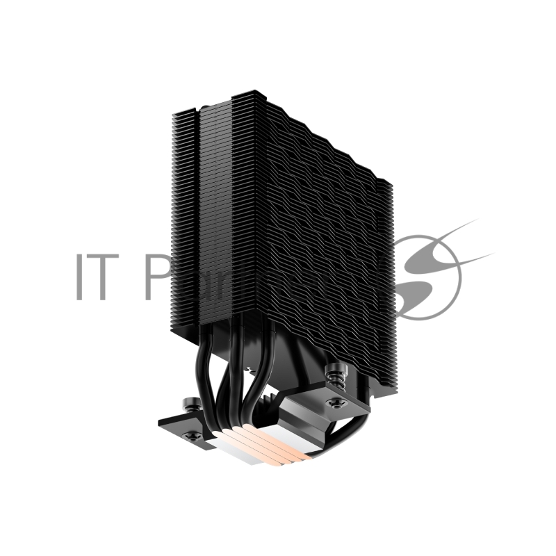 Кулер для процессора PCCooler RT400 Digital BK (230W, 4-pin PWM, LED temp., 152mm, Al/Cu, 4x6mm, 1x120mm, 73.32CFM, 34.9dBA, 2200RPM, S: 1851/1700/1200/115X, AM5/AM4, black)