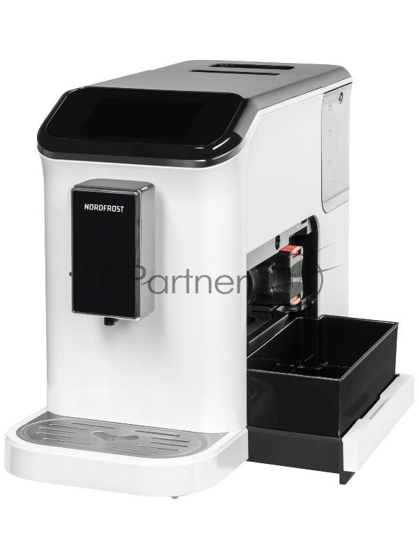 Кофемашина автоматическая Nordfrost HOME 300 W белый/черный, исп. кофе - зерновой, 1.5 л, 1350 Вт, 20 Бар