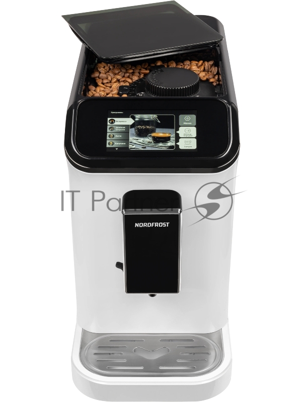 Кофемашина автоматическая Nordfrost HOME 300 W белый/черный, исп. кофе - зерновой, 1.5 л, 1350 Вт, 20 Бар