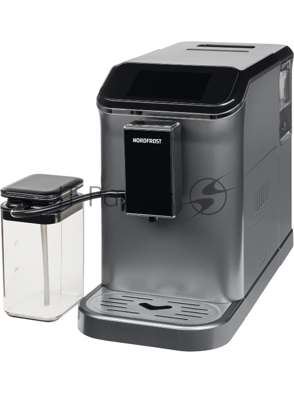 Кофемашина автоматическая Nordfrost HOME 300 Gr черный/серебристый, исп. кофе - зерновой, 1.5 л, 1350 Вт, 20 Бар