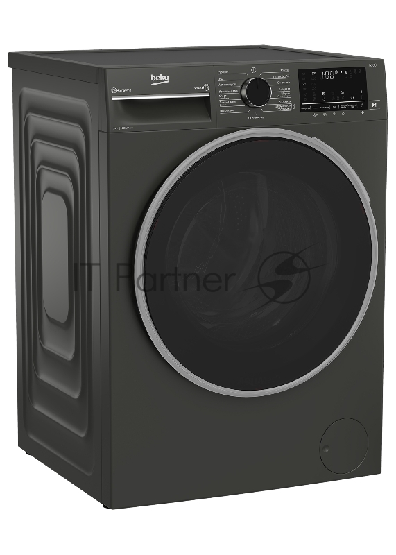 Стиральная машина Beko B3WFR57H2A черный, загрузка фронтальная 7.5 кг, 1200 об/мин., класс: А