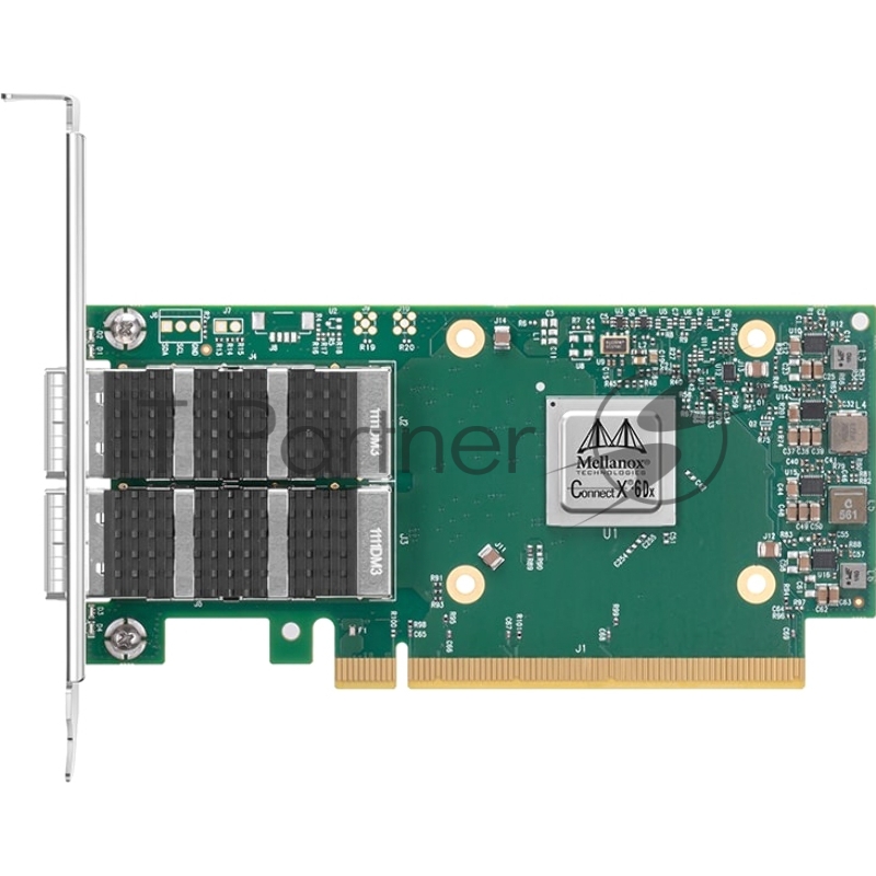 Сетевая карта MELLANOX ConnectX-6 Dx EN adapter card, 100GbE, Dual-port QSFP56, PCIe 4.0 x16, No Crypto, Tall Bracket