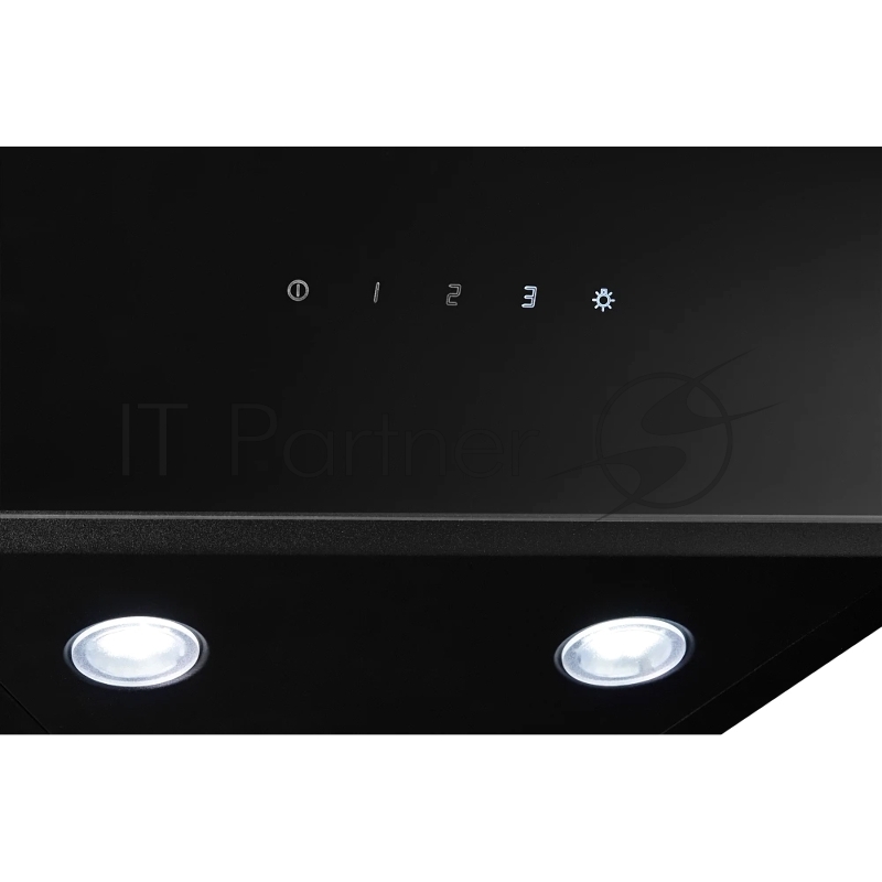 Наклонная вытяжка Monsher AMIENS 50 Noir, ширина 50 см, отвод/рециркуляция, 700 м3/час, сенсорное управление, 3 скорости, светодиодное освещение 2*1 Вт, металлические жироулавливающие фильтры, угольный фильтр KM 101 (опция), цвет: чёрный ПРОМО