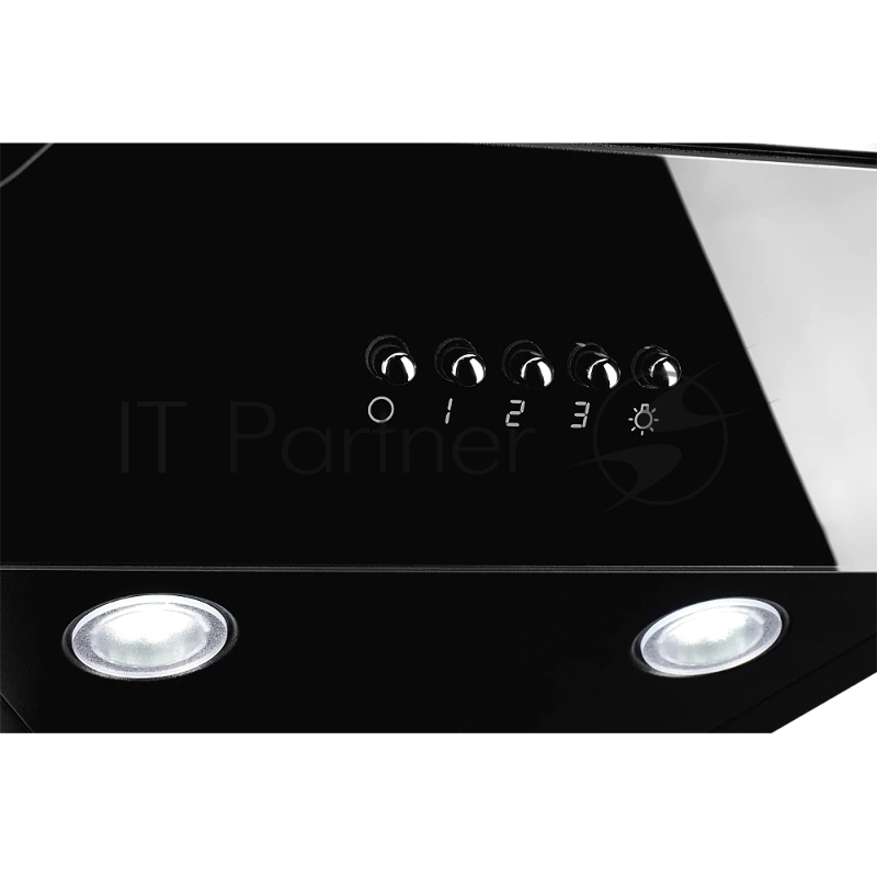 Наклонная вытяжка Monsher LAVAL 60 Noir, ширина 60 см, отвод/рециркуляция, 900 м3/час, электронноесенсорное управление, 3 скорости, светодиодное освещение 2*1 Вт, металлические жироулавливающие фильтры, угольный фильтр KM 102 (опция), цвет: чёрный ПР