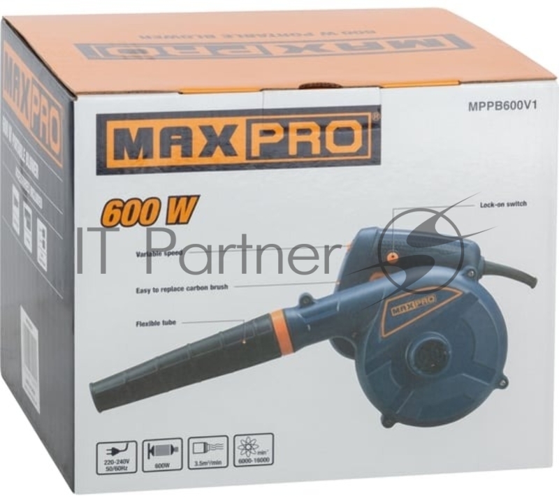 Воздуходувка-пылесос Max-Pro MPPB600V1 600Вт пит.:от сети синий