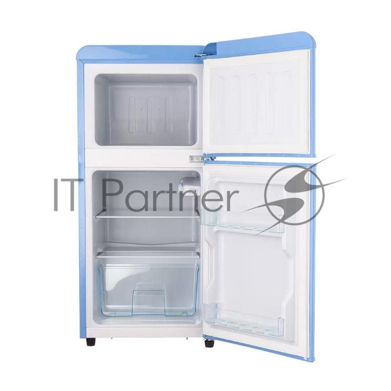 Холодильник Harper HRF-T120M синий двухкамерный 80/38л морозилка сверху