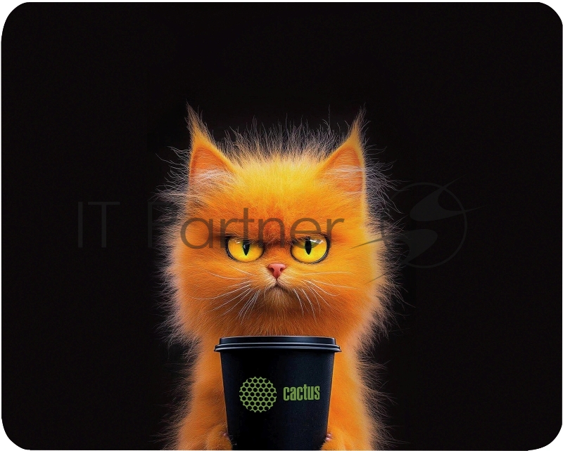 Коврик для мыши Cactus Red Cat 220x180x2мм (CS-MP-P11XS)