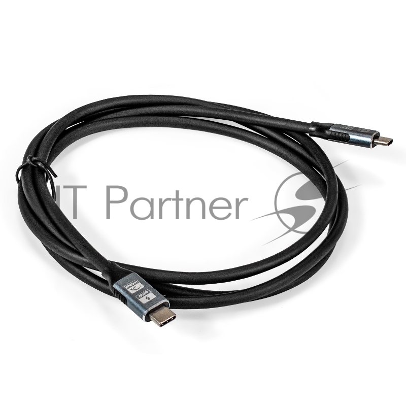 Кабель для зарядки Type-C - Type-C ExeGate EX-CCP-USB3.2-CMCM-1.5 (USB 3.2 Gen2x1 Type Cm/Cm, 10Gbit/s, 8K60Hz, 5A, 60W, PD3.1, 1,5м)