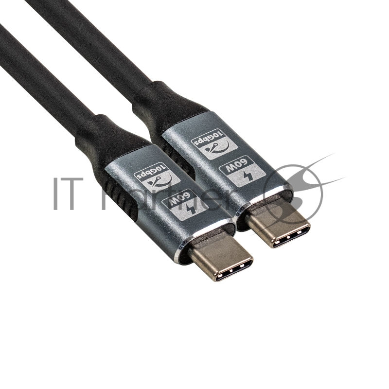 Кабель для зарядки Type-C - Type-C ExeGate EX-CCP-USB3.2-CMCM-1.5 (USB 3.2 Gen2x1 Type Cm/Cm, 10Gbit/s, 8K60Hz, 5A, 60W, PD3.1, 1,5м)