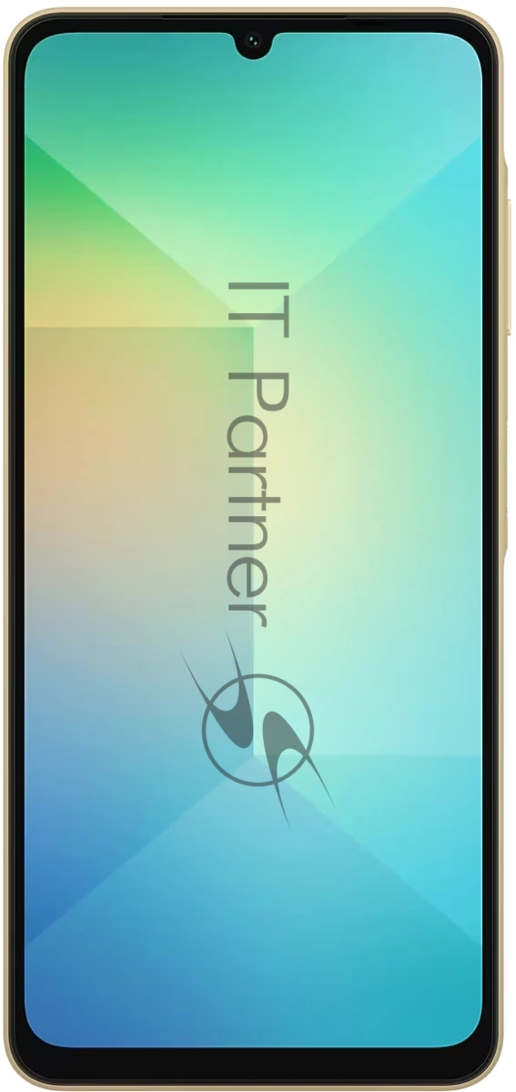 Смартфон Samsung SM-A065F Galaxy A06 128Gb 6Gb золотистый моноблок 3G 4G 2Sim 6.7 720x1600 Android 14 50Mpix 802.11 a/b/g/n/ac GPS GSM900/1800 GSM1900 microSD max1024Gb