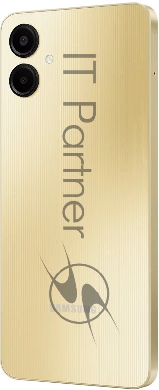 Смартфон Samsung SM-A065F Galaxy A06 128Gb 6Gb золотистый моноблок 3G 4G 2Sim 6.7 720x1600 Android 14 50Mpix 802.11 a/b/g/n/ac GPS GSM900/1800 GSM1900 microSD max1024Gb