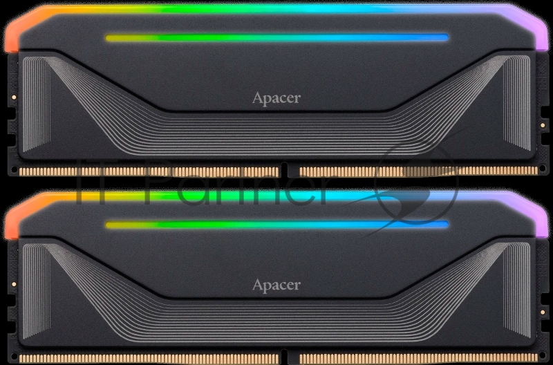 Модуль памяти Apacer DDR5 32GB 5200MHz DIMM NOX RGB Black Gaming Memory (PC5-41600) CL40 1.25V Kit (2x16GB) (Retail) 2048*8 Heat Sink (Retail) 3 years (AH5U32G52C522NBAA-2)