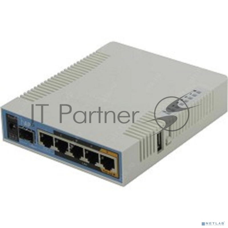 Сетевое оборудование MikroTik RB962UiGS-5HacT2HnT Роутер 2.4+5ГГц, 802.11a/b/g/n/ac, 5x Ethernet 1G, 1x SFP