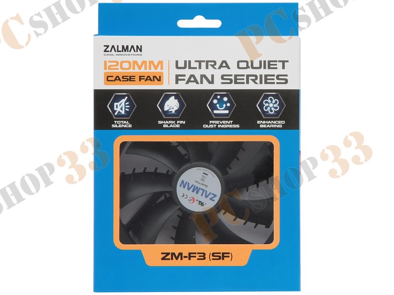Вентилятор Zalman ZM-F3(SF) d120мм, 1200об./мин. (питание от мат.платы)