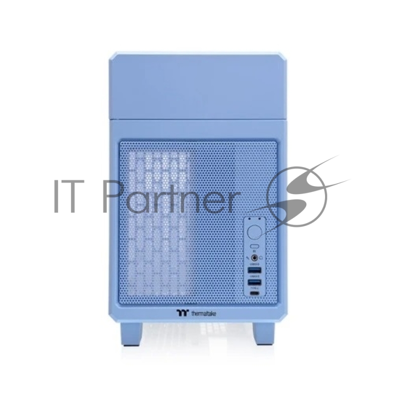 Корпус Thermaltake TR100, без БП, SFF, голубой, 0, 8x140mm 2x200mm