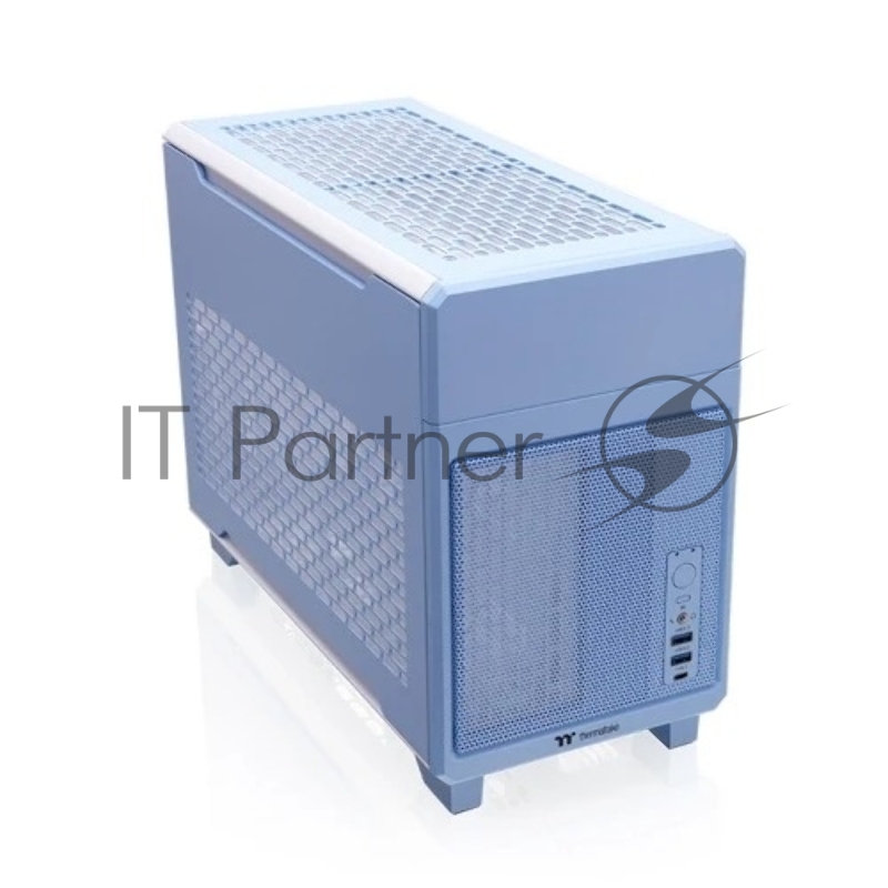 Корпус Thermaltake TR100, без БП, SFF, голубой, 0, 8x140mm 2x200mm