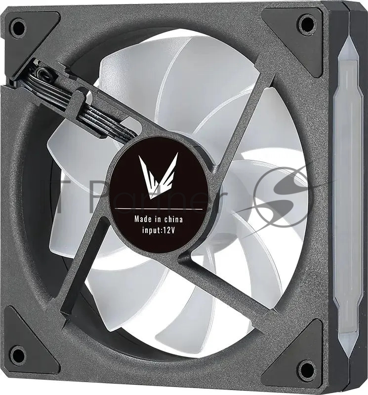 Вентилятор для корпуса Formula Floe 12BK ARPW Reverse ARGB 120х120x25 черный 4-pin 26.8дБ (FLOE 12BK ARPW REVERSE) Ret