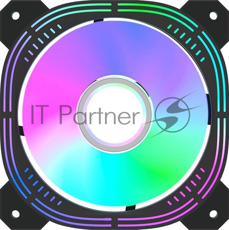 Вентилятор для корпуса Formula Nulight 12BK ARPW Reverse ARGB 120х120x25 черный 4-pin 27.34дБ (NULIGHT 12BK ARPW REVERSE) Ret