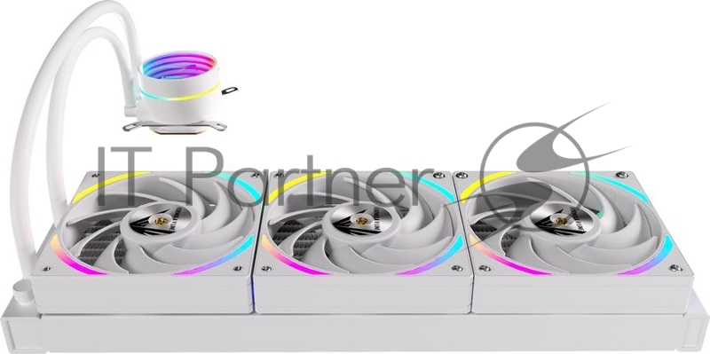 Система водяного охлаждения Formula Oasis L360 ARGB Soc-AM5/AM4/1200/2066/1700/1851 белый 4-pin Al+Cu 360W Ret (OASIS L360 ARGB WH)