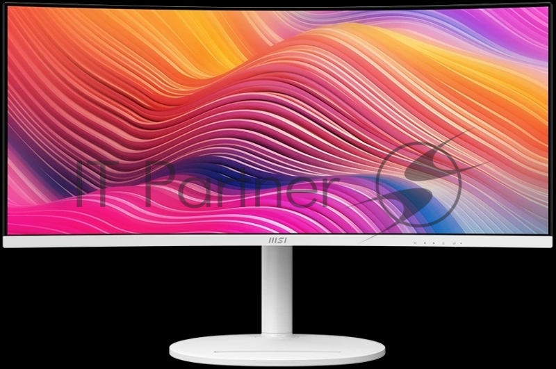 Монитор 34 MSI Modern MD342CQPW VA 3440x1440, 120 Гц, 1 мс, 21:9, 300 кд/м², 2xHDMI, 1xDP,,2xUSB Type-A,USB Type-B,USB Type-C, изогнутый экран (1500R), белый