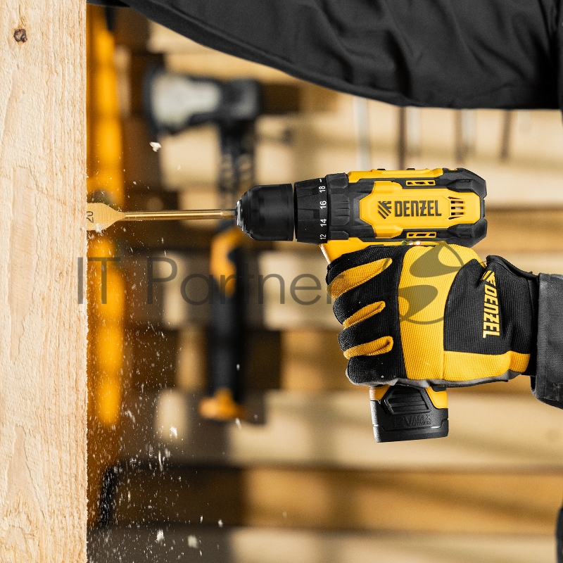 Дрель-шуруповерт аккумуляторная CDQ-12, Li-Ion, 12 В// Denzel