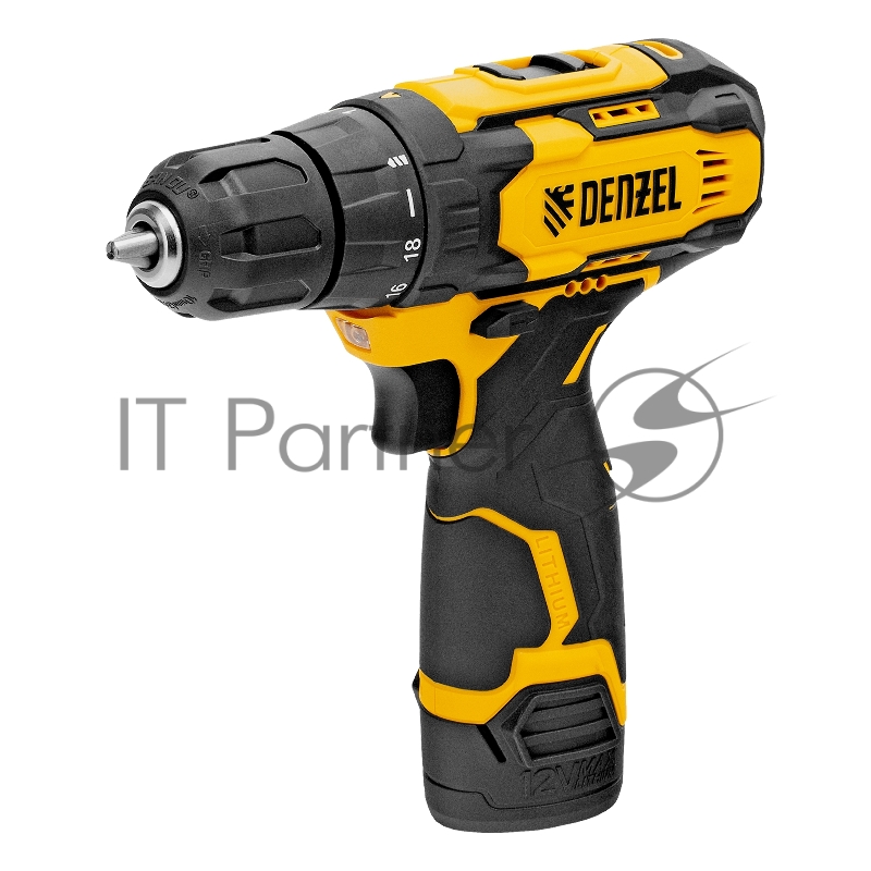 Дрель-шуруповерт аккумуляторная CDQ-12, Li-Ion, 12 В// Denzel