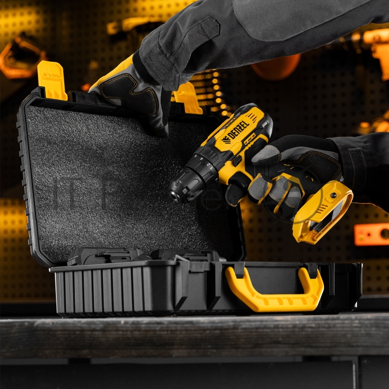 Дрель-шуруповерт аккумуляторная CDQ-20, Li-Ion, 20 В// Denzel