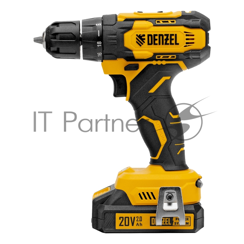 Дрель-шуруповерт аккумуляторная CDQ-20, Li-Ion, 20 В// Denzel