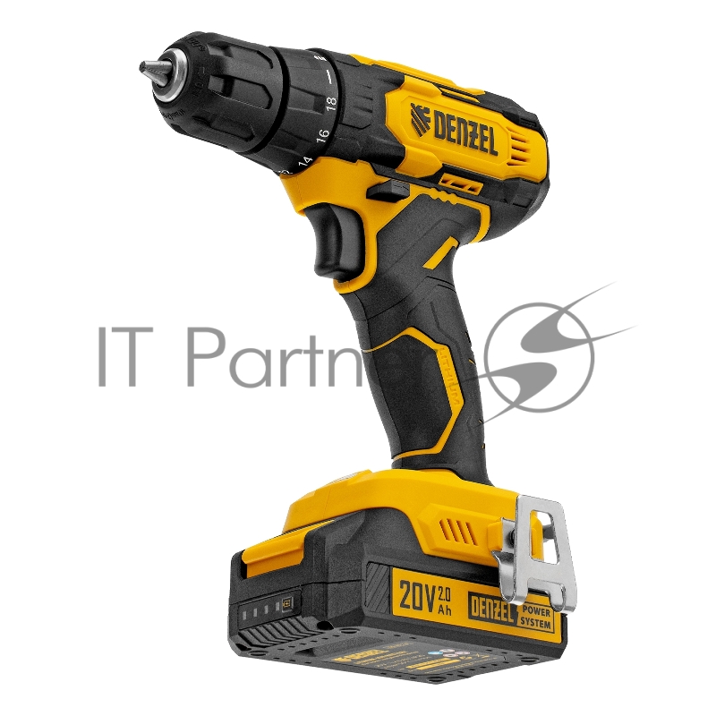 Дрель-шуруповерт аккумуляторная CDQ-20, Li-Ion, 20 В// Denzel