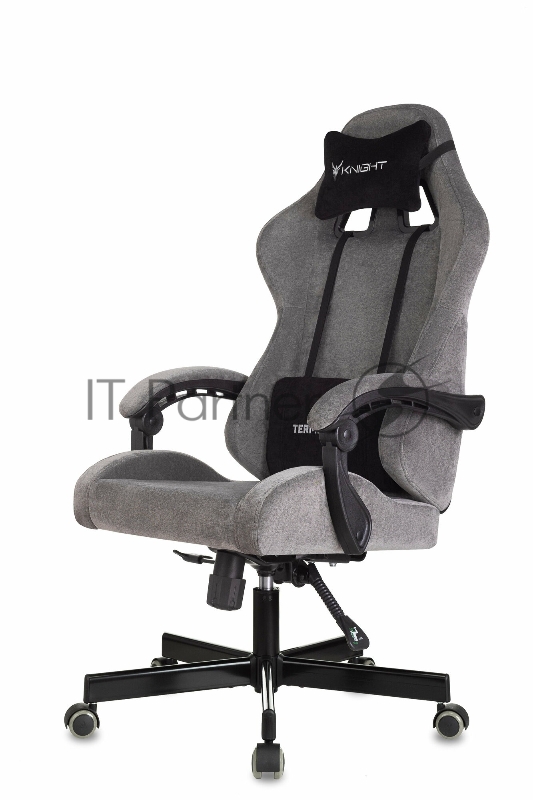 Кресло игровое Knight Terminator серый Light-19, крестов. металл