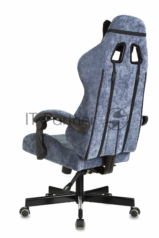 Кресло игровое Knight Terminator синий Light-27, крестов. металл