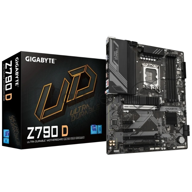 Материнская плата GIGABYTE Z790 D, LGA 1700, Intel Z790, 4xDDR5, 4xSATA, 3xM.2, 1xPCI-E 3.0 x1, 1xPCI-E 4.0 x4, 1xPCI-E 5.0 x16, 1xHDMI, 1xDP, 1x 2.5Gb LAN, 4xUSB-A 2.0, 4xUSB-A 3.2 Gen 1, 1xUSB 3.2 Gen 2, 7.1, ATX