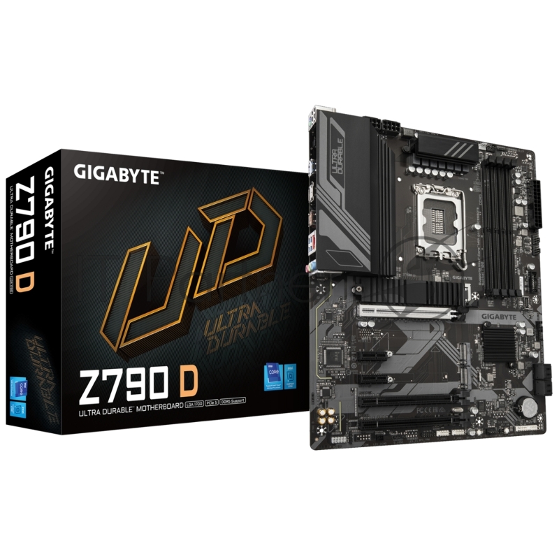 Материнская плата GIGABYTE Z790 D, LGA 1700, Intel Z790, 4xDDR5, 4xSATA, 3xM.2, 1xPCI-E 3.0 x1, 1xPCI-E 4.0 x4, 1xPCI-E 5.0 x16, 1xHDMI, 1xDP, 1x 2.5Gb LAN, 4xUSB-A 2.0, 4xUSB-A 3.2 Gen 1, 1xUSB 3.2 Gen 2, 7.1, ATX