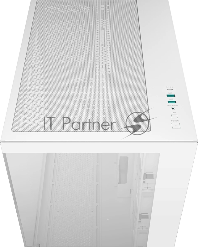 Корпус Deepcool CG530 4F WH без БП, боковое окно (панорама), 3x120мм ARGB Reverce вентилятора на боковой стенке, 1x120мм ARGB вентилятор сзади, белый, ATX