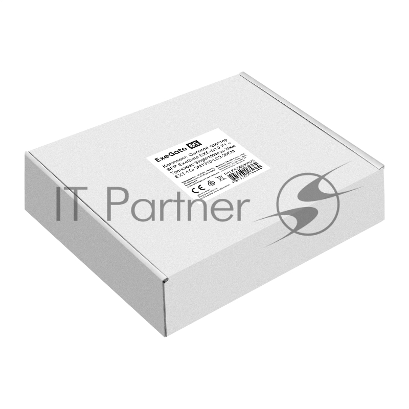 Комплект: Сетевой адаптер SFP ExeGate EXE-i210-F1 + Трансивер Single-Mode до 20км EXT-1G-SM1310-LC2-20KM (EX296228RUS: PCI-E x1 v2.0, порты 1x SFP (10/100/1000Mb/s), Gigabit Server NIC Intel Chipset I210-F1 + EX298328RUS: Tx:1310/Rx:1310 нм, до 20 км