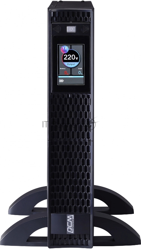 Источник бесперебойного питания Powercom Next, On-Line, 3000VA/3000W, Rack/Tower, 8*IEC320-C13 + 2*C19, LCD, Serial+USB, SmartSlot, подкл. доп. Батарей (2027233)