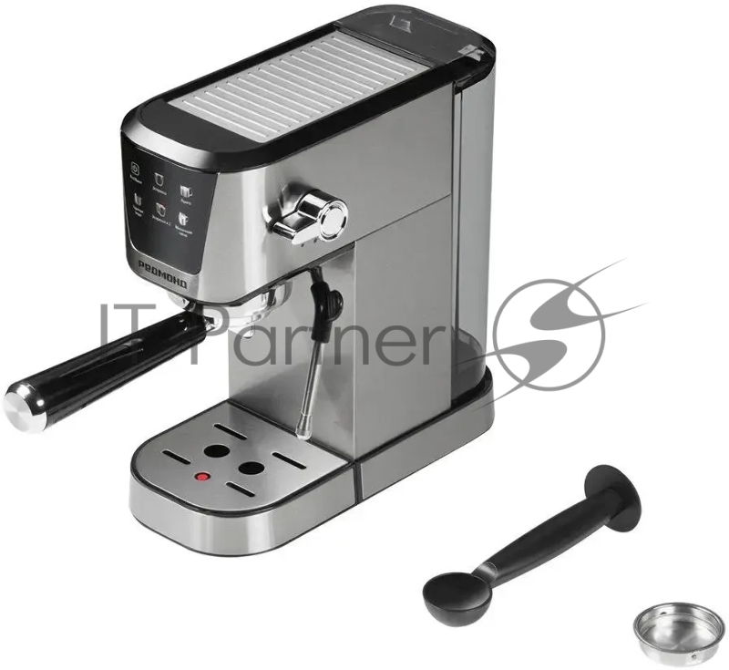 Кофеварка рожковая Redmond CM716 1350Вт серебристый/черный