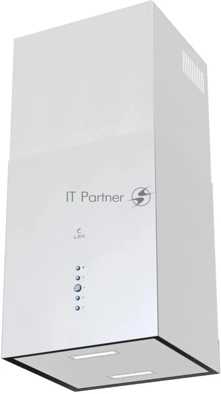 Вытяжка каминная Lex Alto 400 белый управление: кнопочное (1 мотор)