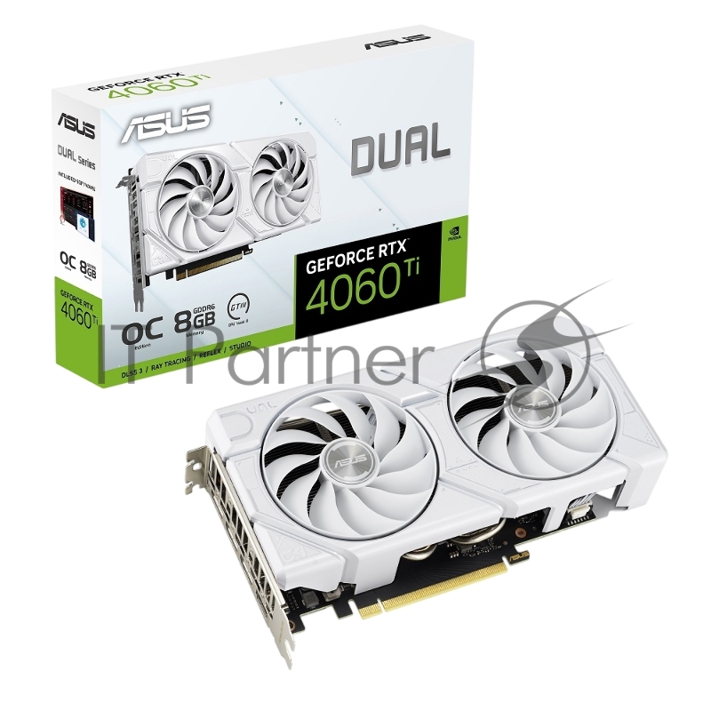 Видеокарта ASUS DUAL-RTX4060TI-O8G-EVOWHITE