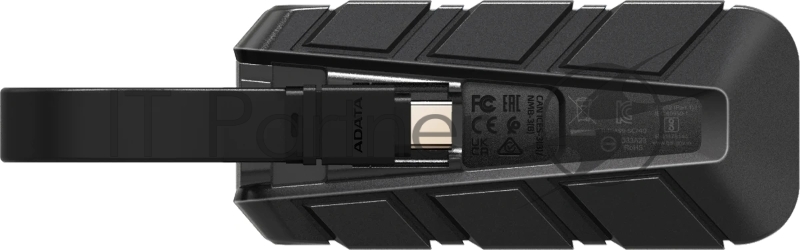 Внешний SSD ADATA 2.0Tb SC740 <SC740-2000G-CBU> (USB3.2 gen 2 type C, 1050/1000Mbs, 122x41x22mm, 40g, защита от падения, встроенный кабель)